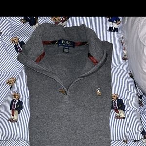 Polo by Ralph Lauren Charcoal Zip-Up Sweater